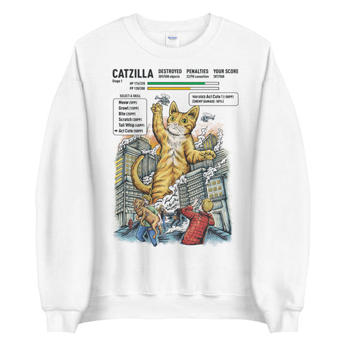 Catzilla Video Game Sweatshirt